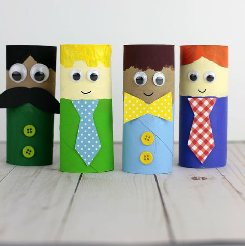 Paper Roll Craft | Easy Father's Day Crafts | Ade + Ayo