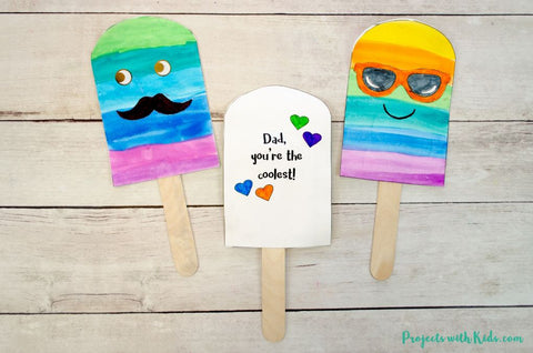 Popsicle Card Craft | Easy Father's Day Crafts | Ade + Ayo