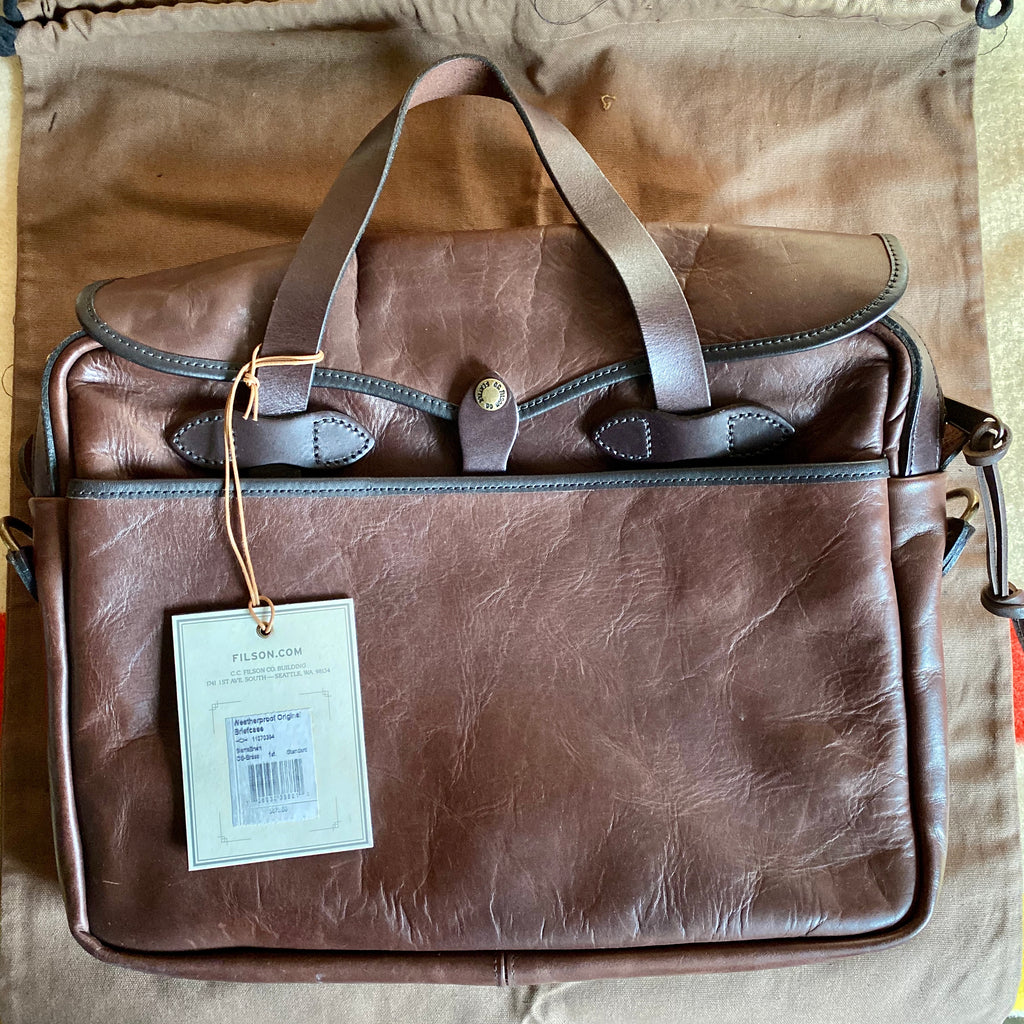 weatherproof leather original briefcase