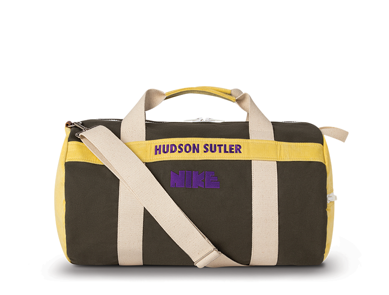 Duffel with custom embroidery
