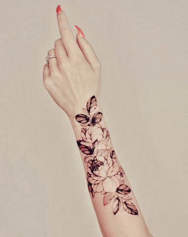 sexy floral tattoo ideas