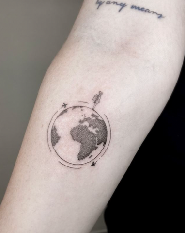 pretty travel tattoo inspiration