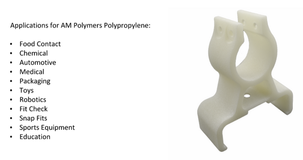 Applications for AM Polymers Polypropylene