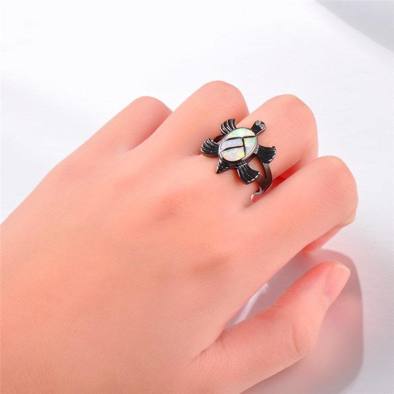 Black Turtle Ring - Turtle Store
