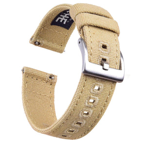 Barton Quick Release Canvas Watch Band Straps