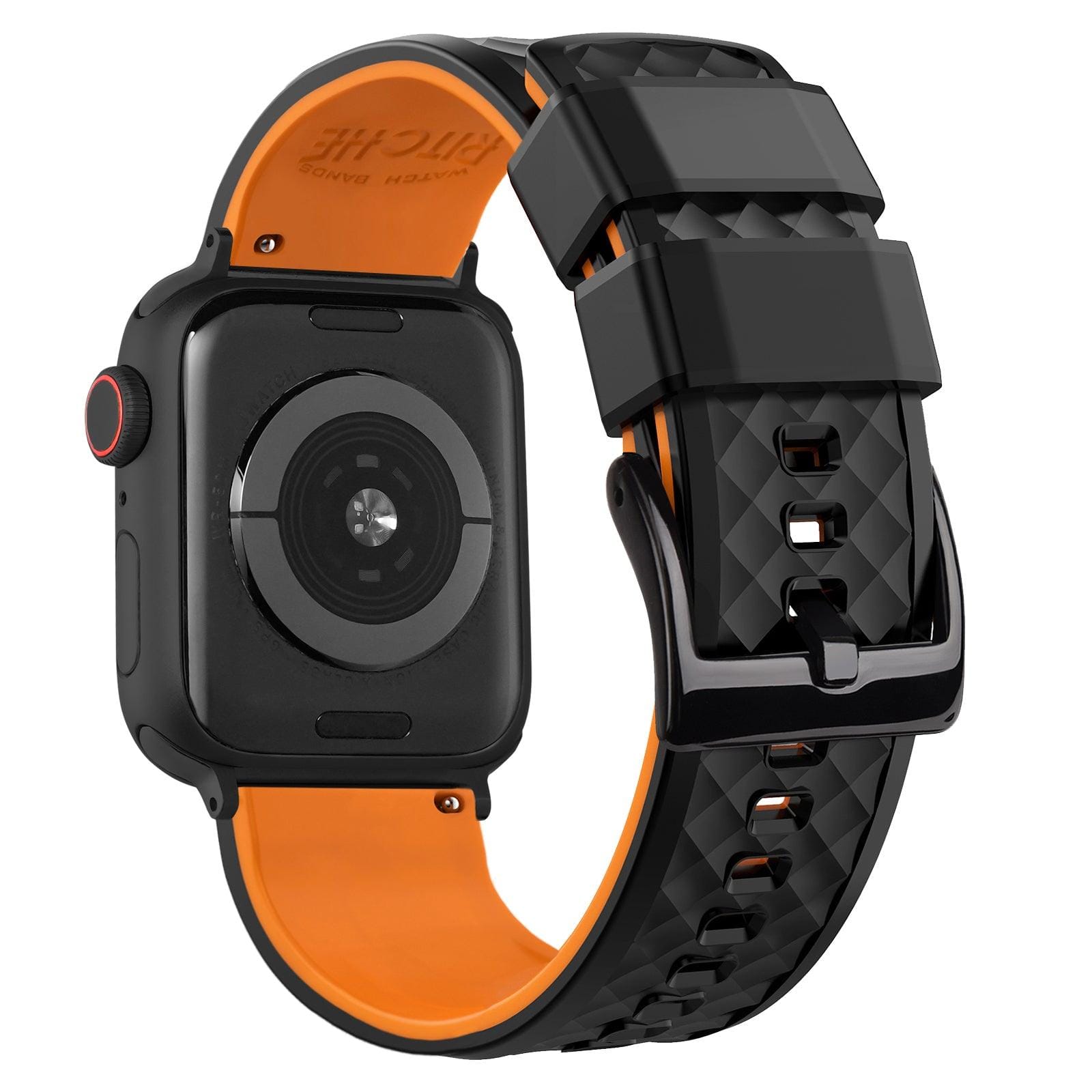 Black/Orange / Large（42mm/44mm/45mm） / Black