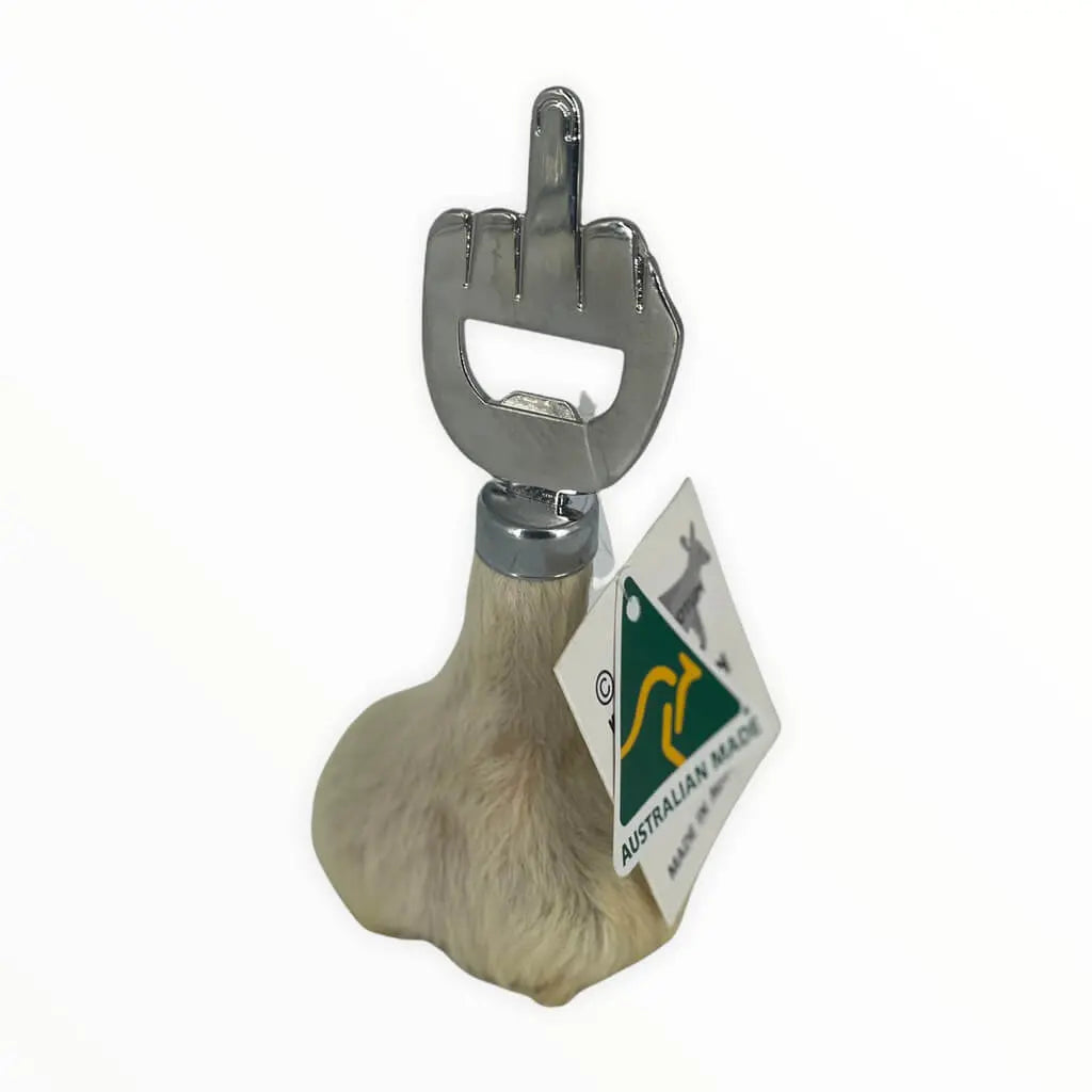 Finger Kangaroo Scrotum Bottle Opener Allanson Souvenirs 1661322185