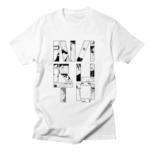 ミステリーアニメ限定のナルトアニメタイトルtシャツ