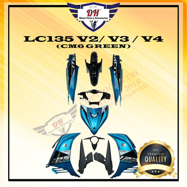 Ready Stock Lc135 V2 V3 V4 New Cover Set Exciter Rc 2020 Yamaha Dh Motor Parts Accessories