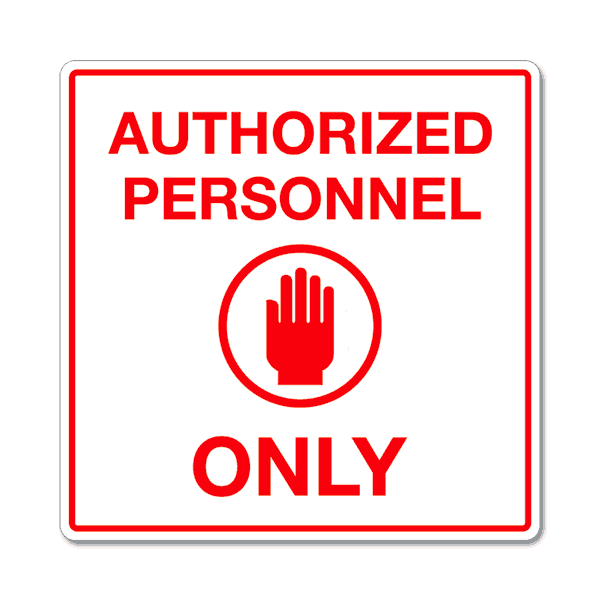 Authorized Personnel Only Signs | Engraved Medical Office Signs