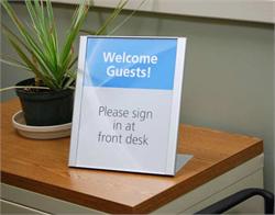 Satin Silver Reception Sign Interchangeable Inserts Sold