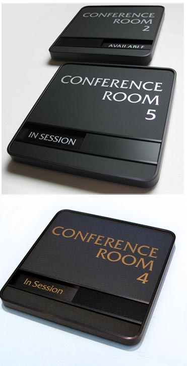 Sliding Office Signs, In Session Door Signs
