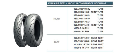 Michelin Commander 3 touring tyres