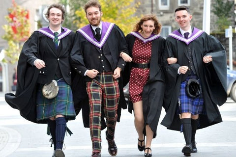 Tartan kilts for students