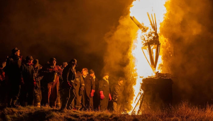 Burning of the Clavie on new year