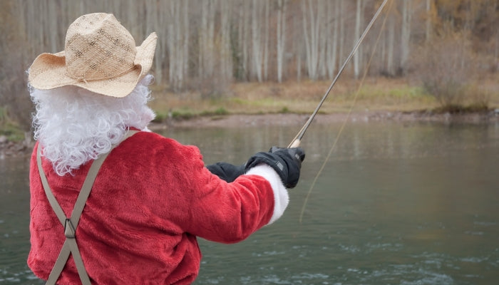 Santa Fishing on Christmas Day