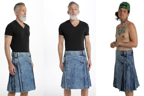 Denim Utility Kilt