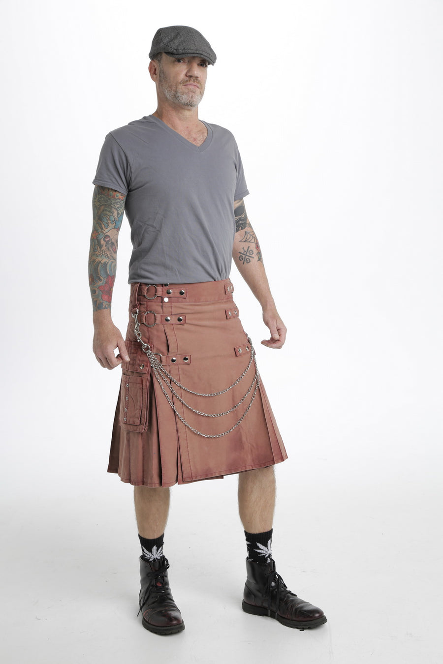 Stonewash Fashion Utility Kilt