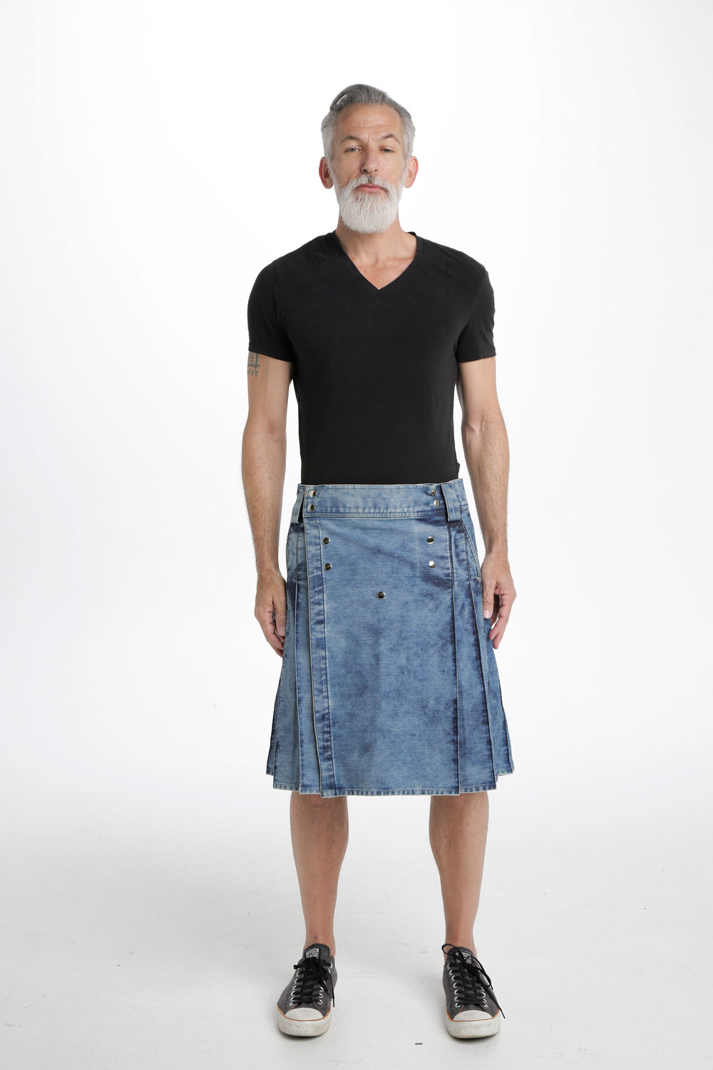 The Denim Utility Kilt will let you change up your casual wardrobe by allowing you to change out your favorite pair of denim jeans for your new favorite, equally-as-casual and comfortable kilt.