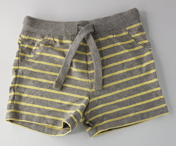 LPLU - Grey Yellow Stripe shorts
