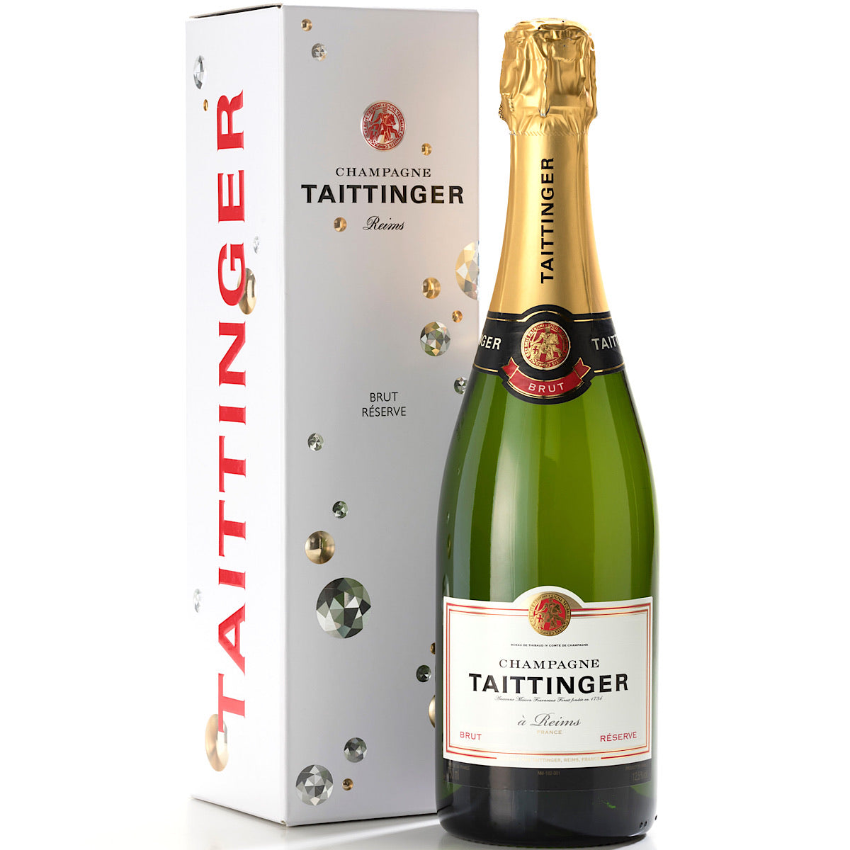 Taittinger Brut Reserve Nv Champagne Gift Box 75cl North South Wines