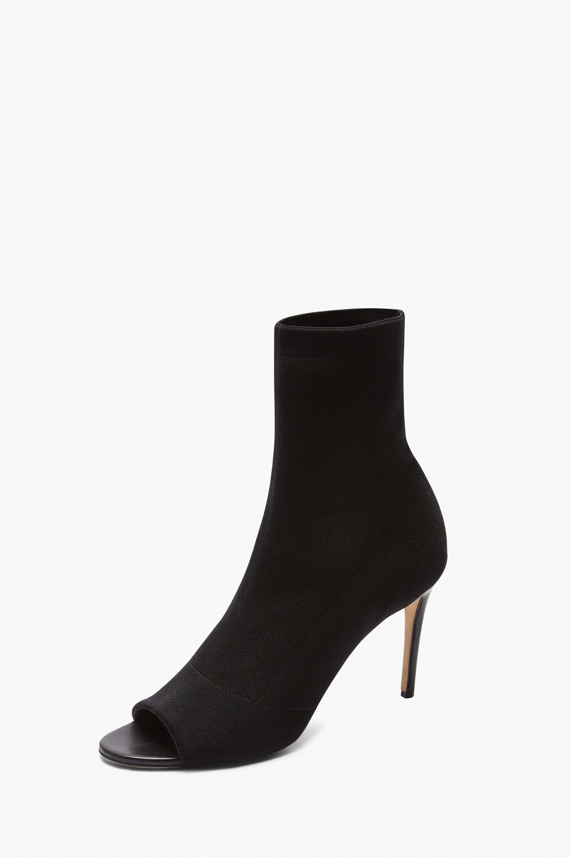 toeless ankle boots