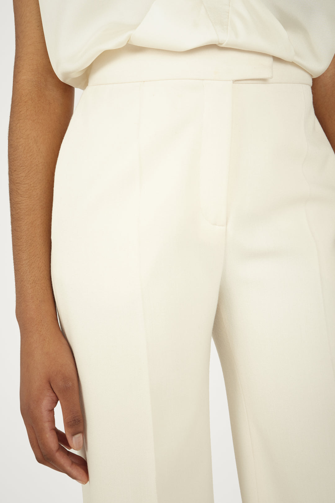 High-waisted Straight Leg Trousers in 