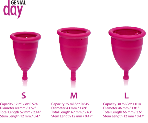 Genial cup sizes
