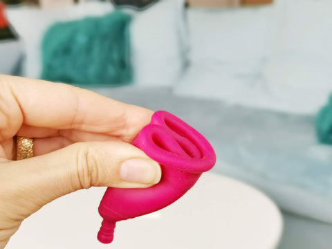 Menstrual cup C fold