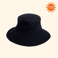 silk-lined bucket hat - wide brim – Damn Gina