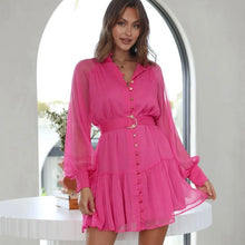 Load image into Gallery viewer, Bonnie Balloon Sleeve Dress -Pink