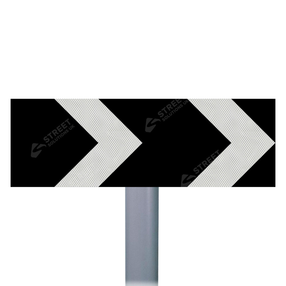 515 Black & White Chevron Sign Face | Post & Wall Mounted