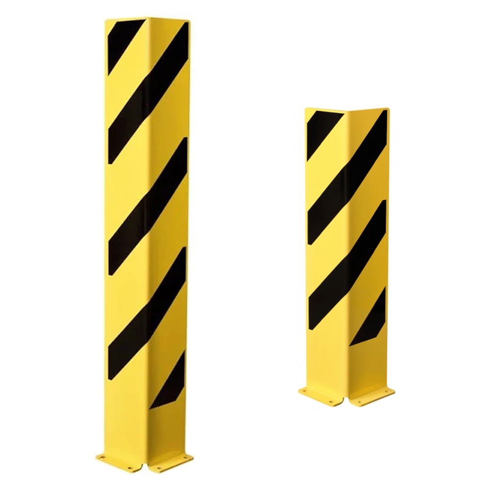 BLACK-BULL-Heavy-Duty-Column-Corner-Protectors-Right-Angle-Profile-800mmH-6mm-Gauge-Yellow-Black-steel-corner-warehouse-yellow