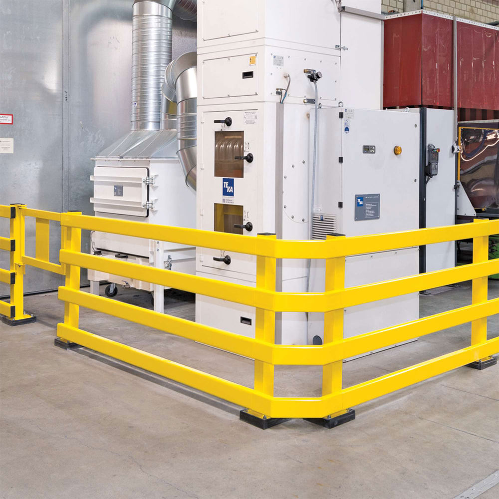 BLACK-BULL-impact-guard-rails-internal-corner-section-indoor-outdoor-use-powder-coated-yellow-steel-impact-warehouse-protection-guardrail-safety-workplace-factories-parking-lots-barrier-beam-bollard-modular