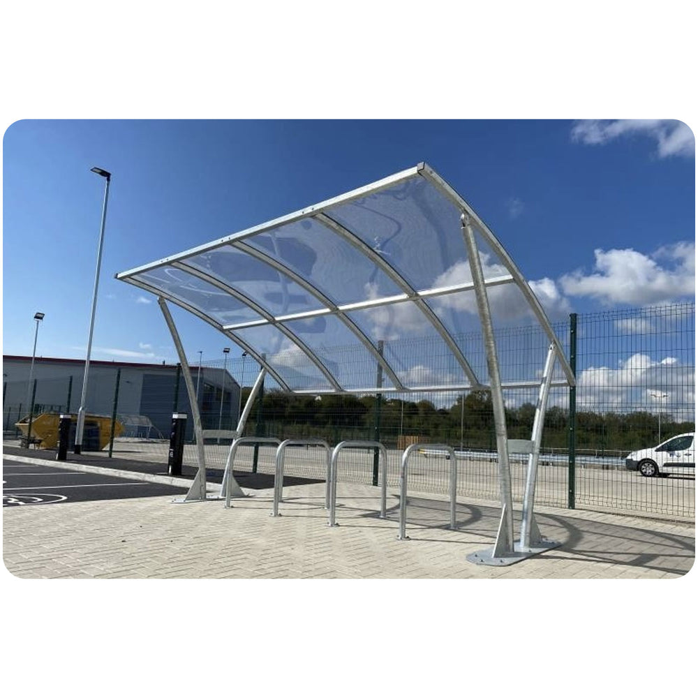 bowland-cycle-shelter-galvanised-steel-roof-cladding-secure-mesh-doors-autopa-galvanised-steel-lockable-bike-stand-outdoor-freestanding-parking-bicycle-secure-standalone-secure-bolt-down-robust-weather-resistant-weatherproof-steel-canopy