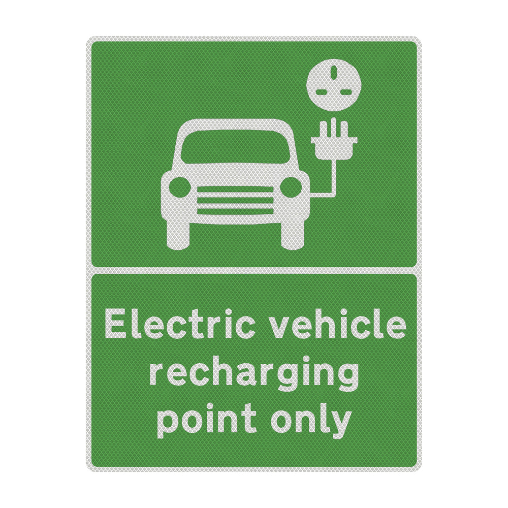 EV-charging-station,-Electric-vehicle-charging,-EV-recharge-point,-Electric-car-charging,-EV-charging-only,-EV-charger-location,-EV-charging-point-signage-Plug-in-hybrid-electric-vehicle-parking-post-sign