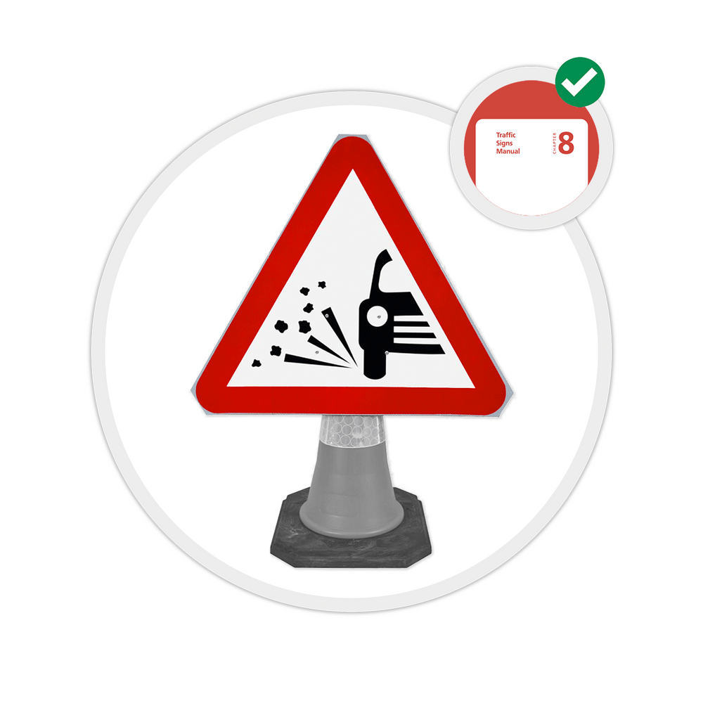 traffic-cone-road-mounted-signs-signage-warning-symbols-caution-directional-constuction-hazard-roadway-motorway-custom-roadwork-heavy-duty-reflective-caution-site-pedestrian-safety-plastic-portable-stackable-highway-uk