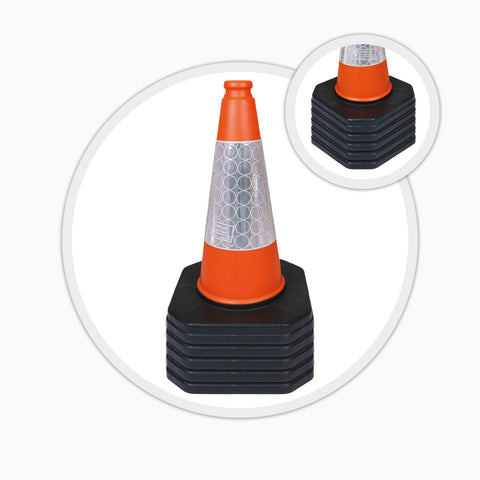 460mm Orange Traffic Cone PVC School Road Safety Events Sports Construction Temporary Obstructions Roadworks Restrictions High Visibility Portable Reflective