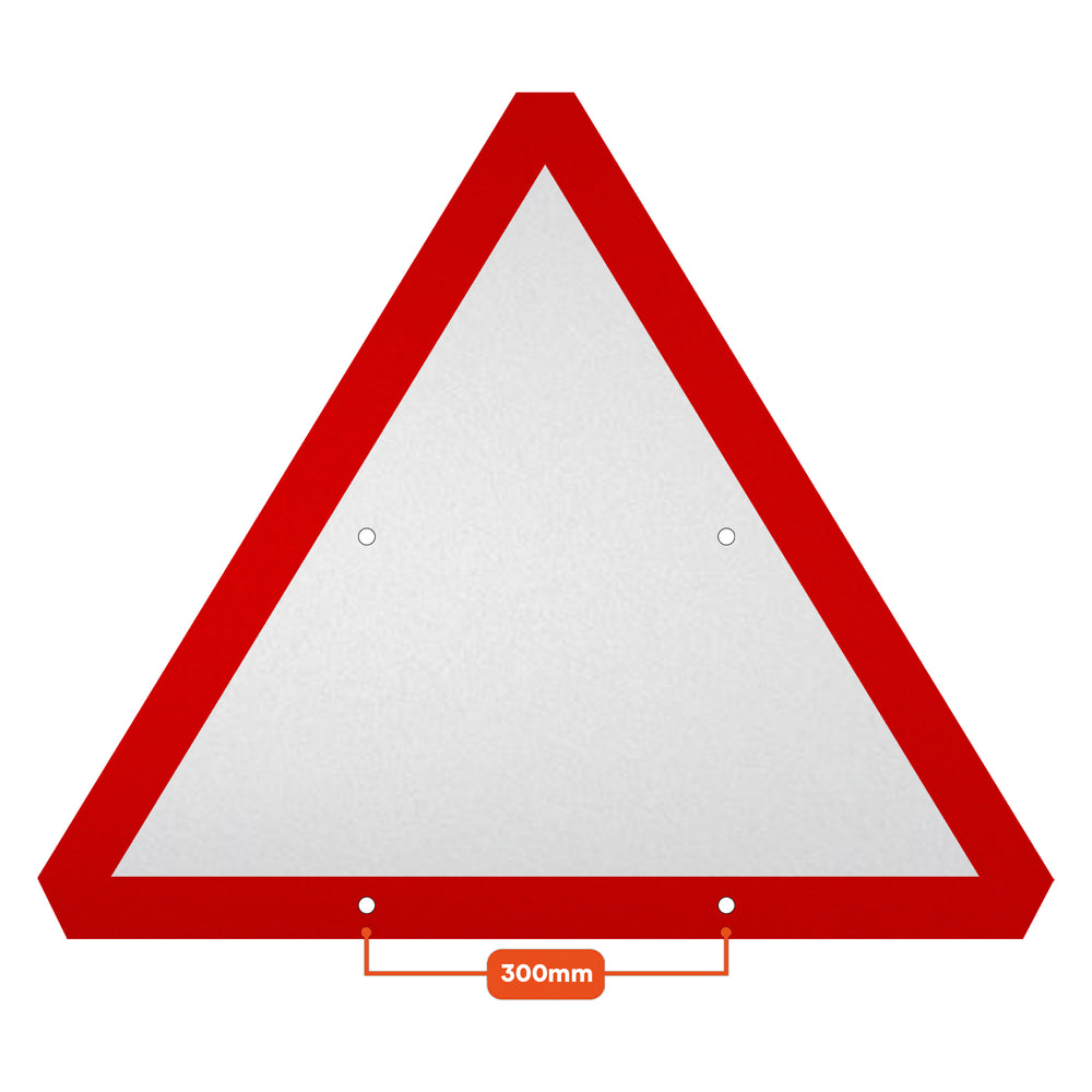 Reflective Quick Fit Sign Faces Chapter 8 Compliant The Red Book Road Sign High Visibility Traffic Safety Temporary Boards Custom Sign Frame RA1  HIP Class 2 RA2 Prismatic GRP Plastic Substrate Composite Dibond