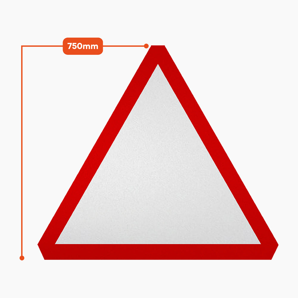 Reflective Quick Fit Sign Faces Chapter 8 Compliant The Red Book Road Sign High Visibility Traffic Safety Temporary Boards Custom Sign Frame RA1  HIP Class 2 RA2 Prismatic GRP Plastic Substrate Composite Dibond