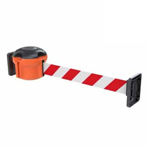 Skipper-TM-retractable-barrier-reciever-clip-wall-mount-magnetic-tape-belt-events-mounting-safety-crowd-control-warehouse-attachment-connector-outdoor-indoor
