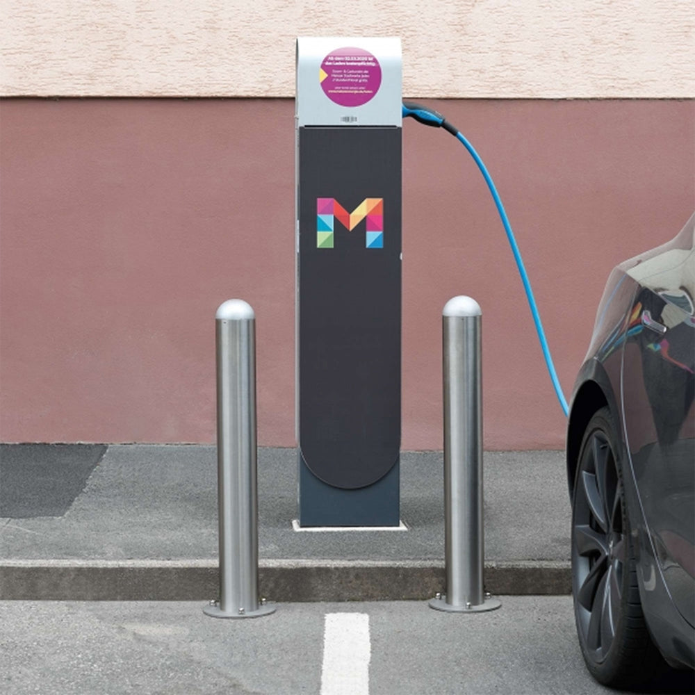 Stainless-Steel-EV-Charging-Point-Protection-Bollard-Charging-Station-Security-Posts-Electric-Vehicle-Charger-Protectors-parking-lot-shopping-centres