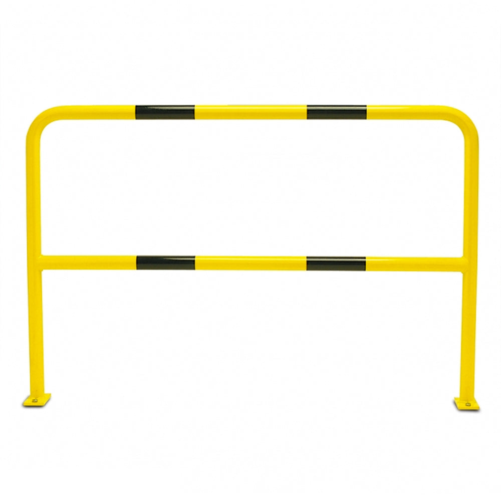 Steel-Hoop-Guard-Indoor-Use-1,000-x-1,000mmL-Powder-Coated-Surface-Fix-Yellow-Black-Traffic-Safety-Equipment-Protective-Barrier-Safety-Guard-Steel-Bollard-