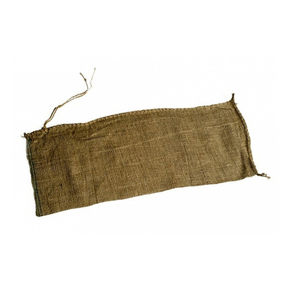 Explore our durable hessian sandbags, crafted from 100% natural hessian and boasting 100% biodegradability. Please note, we supply these empty. Constructed from coarse, woven hessian, these sandbags are ideal for flood control, erosion prevention, and diverse construction applications. Fill them with sand, soil, or aggregates—they're highly resilient and can withstand exposure to the elements.