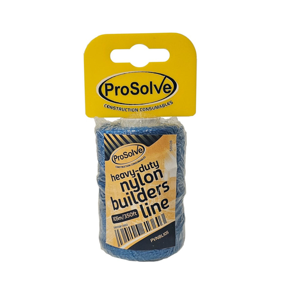 Durable Nylon Builder's Line with Excellent Abrasion Resistance for Precise Measurements and Straight Lines. Ideal for Foundations, Walls, and Structures. Moisture and Mildew Resistant.
