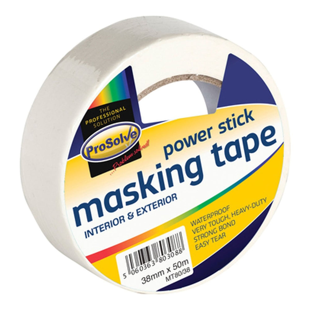 General Purpose Masking Tape - Ideal for Window and Skirting Board Protection - Perfect for Painting, Decorating, and Spraying - Easy Application - Not Recommended for Walls - Try Blue Masking Tape for Professional Results