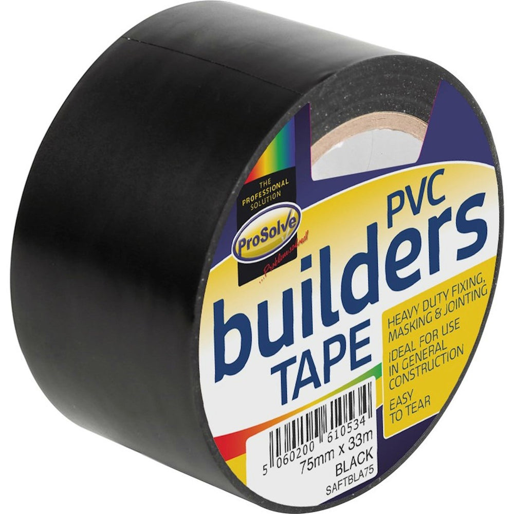 Enhance your projects with PVC Builders Tape, renowned for its strength and versatility. Achieves superior adhesion to polythene, UPVC, glass, metal, and wood surfaces. Ideal for sealing, wrapping, and securing various objects without leaving any sticky residue. Resistant to all weather conditions and abrasion, perfect for joining polythene, PVC sheets, and membranes.