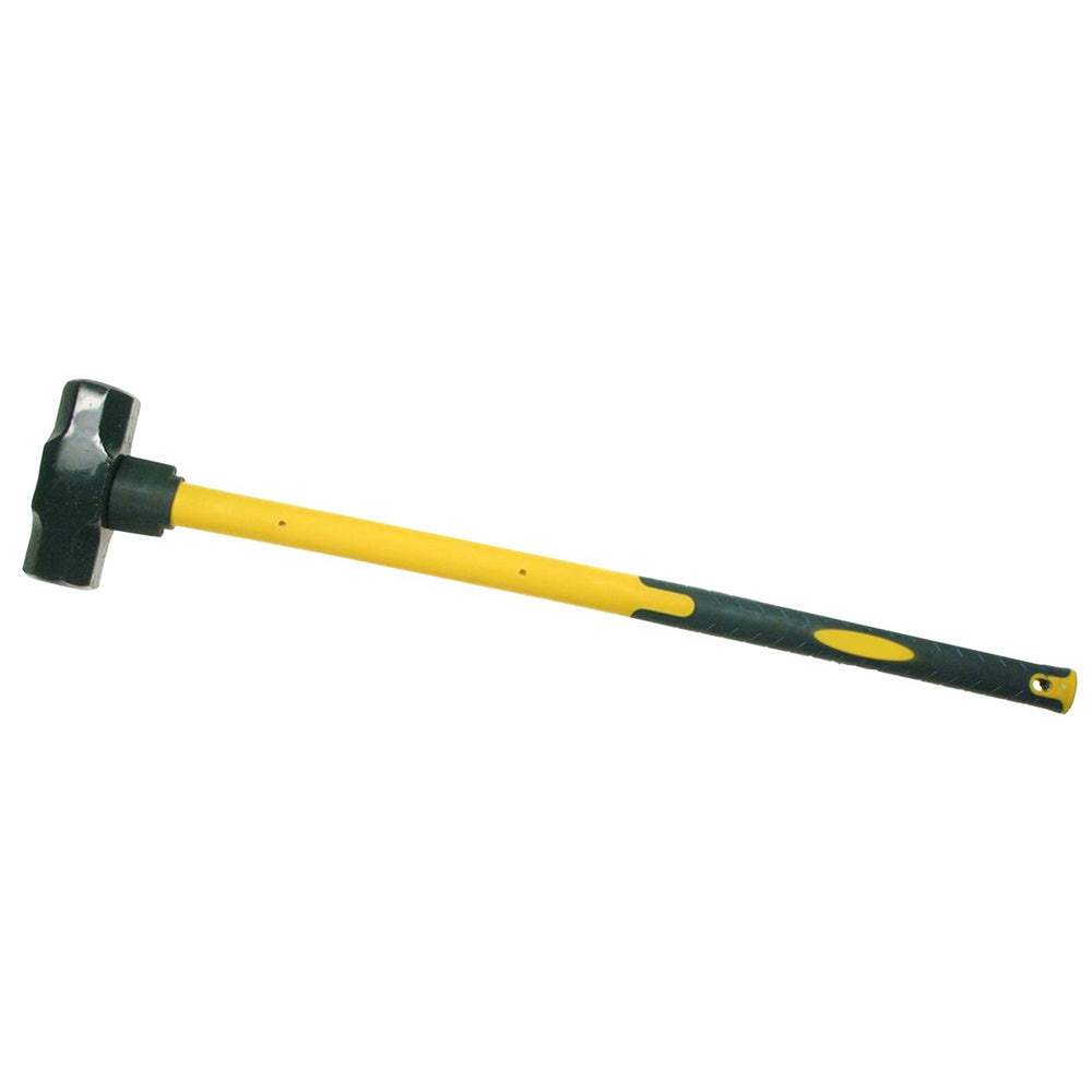 General-Purpose 7lb Sledge Hammer with Coated Rubber Shaft | High Drop Forged Head | Sturdy Fiberglass Shaft | Rubber Coated Shaft | Weight: 4kg