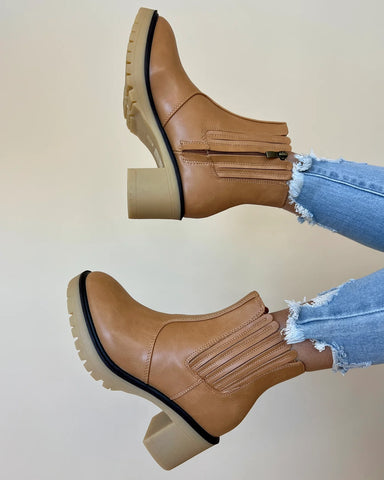 tan platform boots