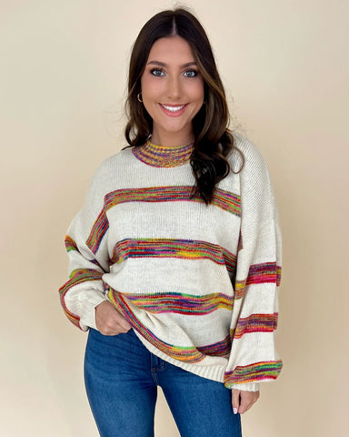 striped multicolor sweater